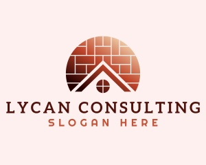 Home Brick Tiling logo design