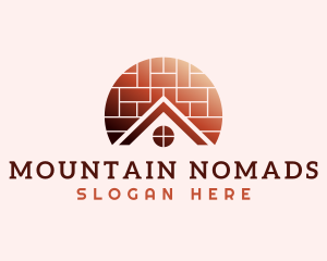 Home Brick Tiling logo design