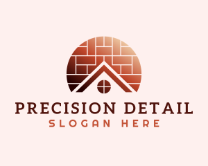 Home Brick Tiling logo design