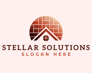 Home Brick Tiling logo design