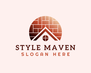 Home Brick Tiling logo design