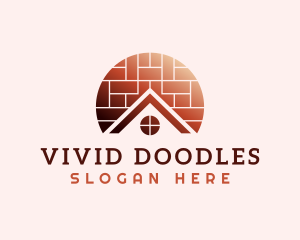 Home Brick Tiling logo design