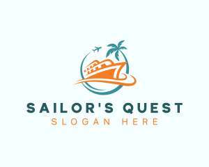 Vacation Cruise Airplane logo design