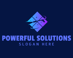 Power Wash Window Cleaning logo design