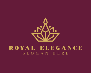 Royal Tiara Crown logo design