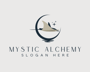 Mystical Moon Stingray logo design