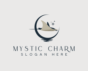 Mystical Moon Stingray logo design