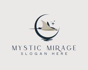 Mystical Moon Stingray logo design