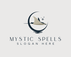 Mystical Moon Stingray logo design