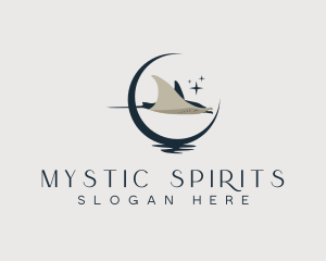 Mystical Moon Stingray logo design