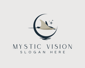 Mystical Moon Stingray logo design