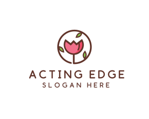 Tulip Flower Wellness Spa  logo design