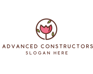 Tulip Flower Wellness Spa  logo design