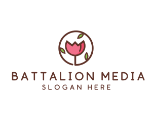 Tulip Flower Wellness Spa  logo design