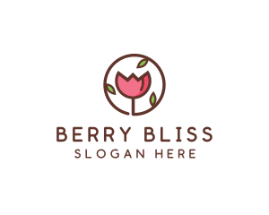 Tulip Flower Wellness Spa  logo design