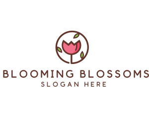 Tulip Flower Wellness Spa  logo design