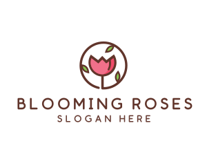 Tulip Flower Wellness Spa  logo design