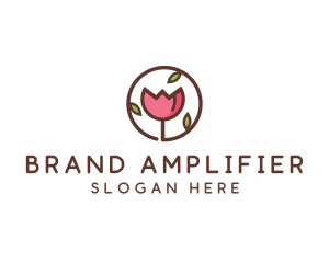 Tulip Flower Wellness Spa  logo design