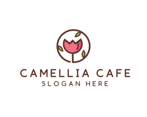 Tulip Flower Wellness Spa  logo design