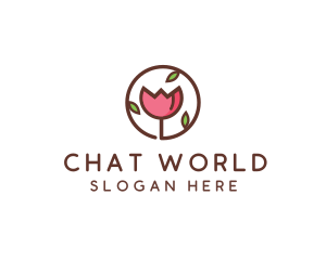 Tulip Flower Wellness Spa  logo design