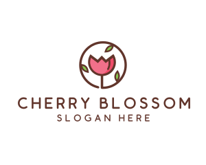 Tulip Flower Wellness Spa  logo design