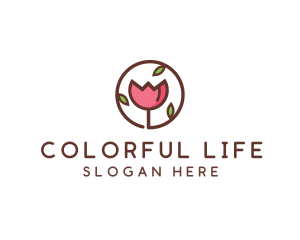 Tulip Flower Wellness Spa  logo design