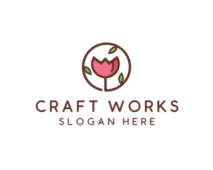 Tulip Flower Wellness Spa  logo design