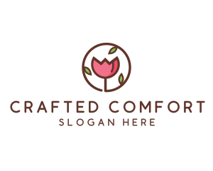 Tulip Flower Wellness Spa  logo design