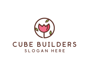 Tulip Flower Wellness Spa  logo design