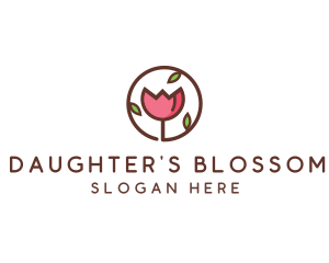 Tulip Flower Wellness Spa  logo design