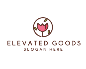 Tulip Flower Wellness Spa  logo design