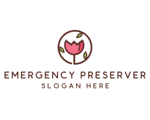 Tulip Flower Wellness Spa  logo design