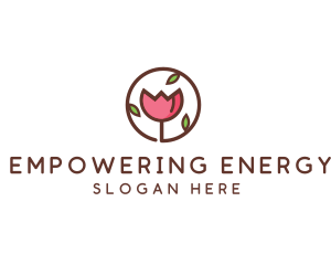 Tulip Flower Wellness Spa  logo design