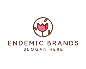 Tulip Flower Wellness Spa  logo design