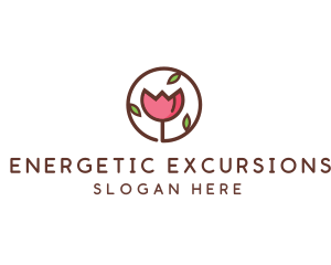 Tulip Flower Wellness Spa  logo design