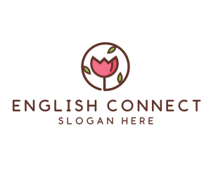 Tulip Flower Wellness Spa  logo design