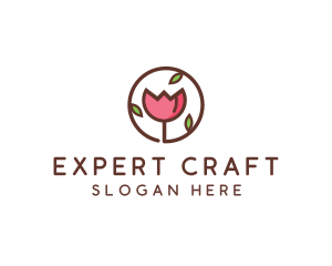 Tulip Flower Wellness Spa  logo design