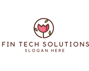 Tulip Flower Wellness Spa  logo design