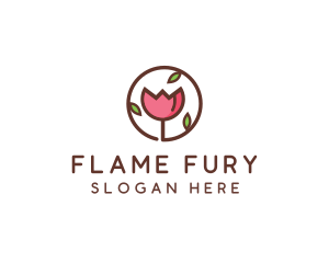 Tulip Flower Wellness Spa  logo design