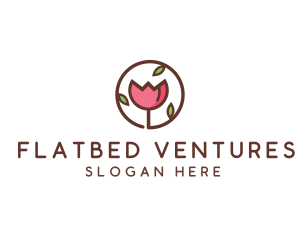 Tulip Flower Wellness Spa  logo design