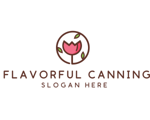 Tulip Flower Wellness Spa  logo design