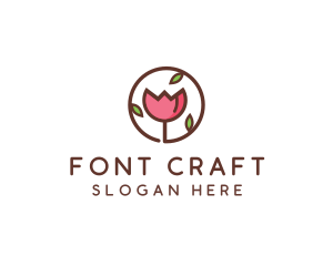 Tulip Flower Wellness Spa  logo design