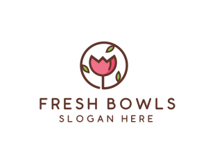 Tulip Flower Wellness Spa  logo design