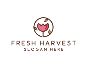 Tulip Flower Wellness Spa  logo design