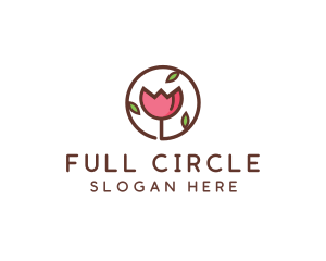 Tulip Flower Wellness Spa  logo design