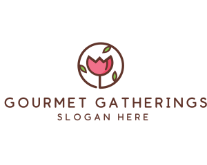 Tulip Flower Wellness Spa  logo design