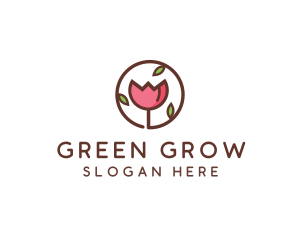 Tulip Flower Wellness Spa  logo design