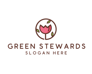 Tulip Flower Wellness Spa  logo design