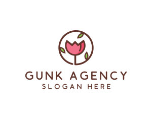 Tulip Flower Wellness Spa  logo design