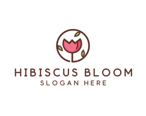 Tulip Flower Wellness Spa  logo design